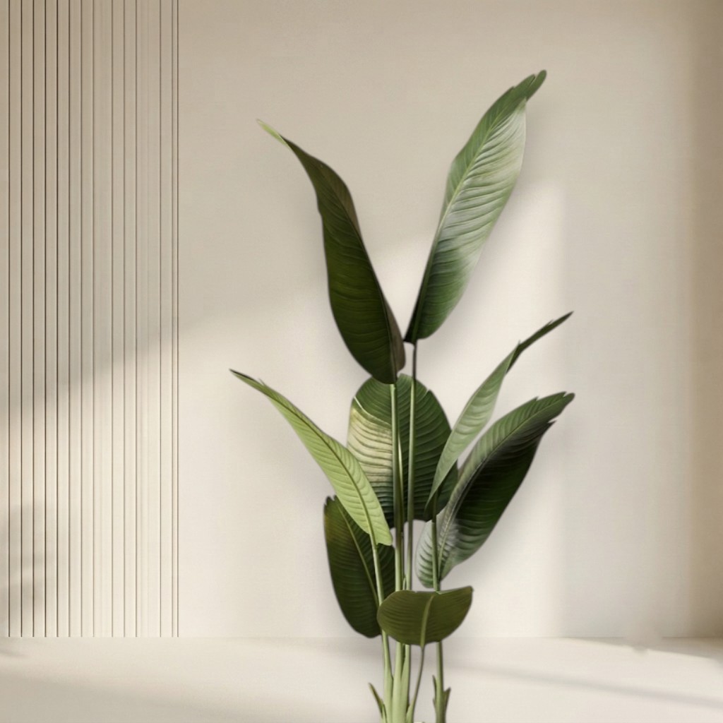 Artificial Banana Leaf Plant 4ft (Without Pot)