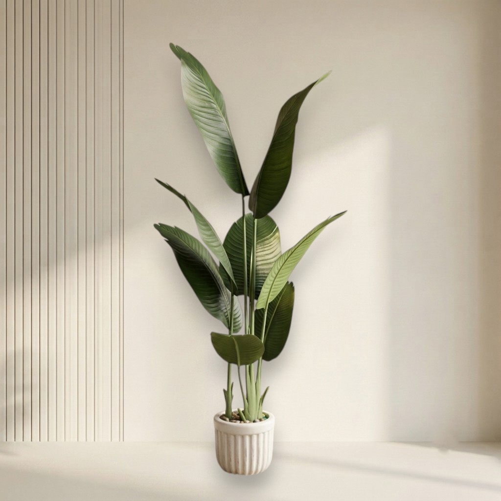 Artificial Banana Leaf Plant 4ft (Without Pot)