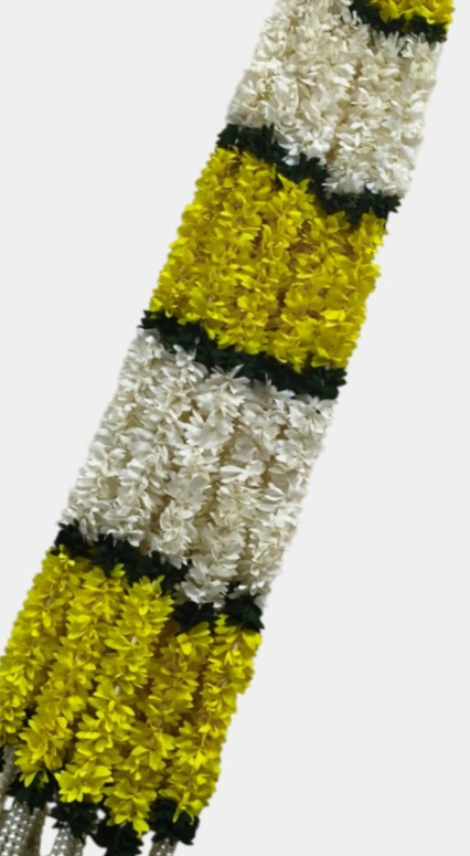 Artificial Yellow Flower Garland Hangings (4 Feet)