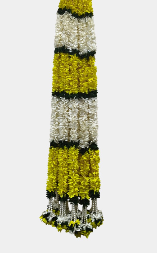 Artificial Yellow Flower Garland Hangings (4 Feet)