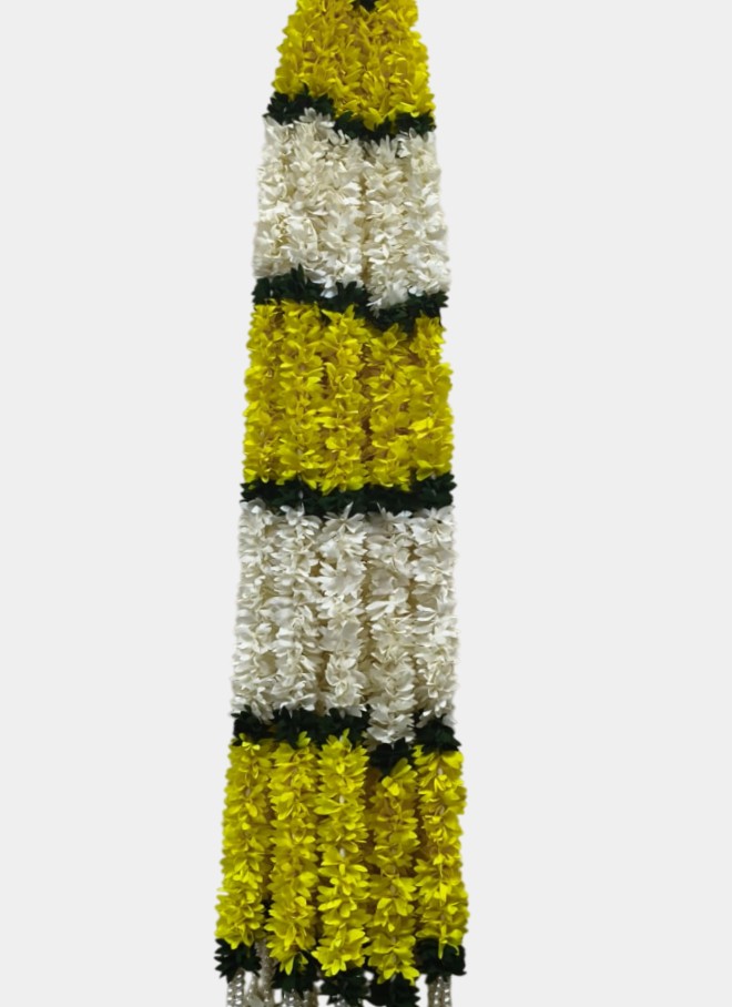 Artificial Yellow Flower Garland Hangings (4 Feet)