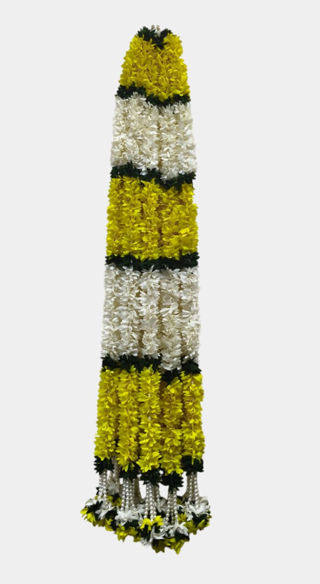 Artificial Yellow Flower Garland Hangings (4 Feet)