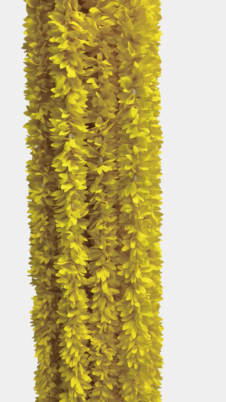 Artificial Yellow Flowers Garland Wall Hanging (5.5 Feet 10 Pcs)