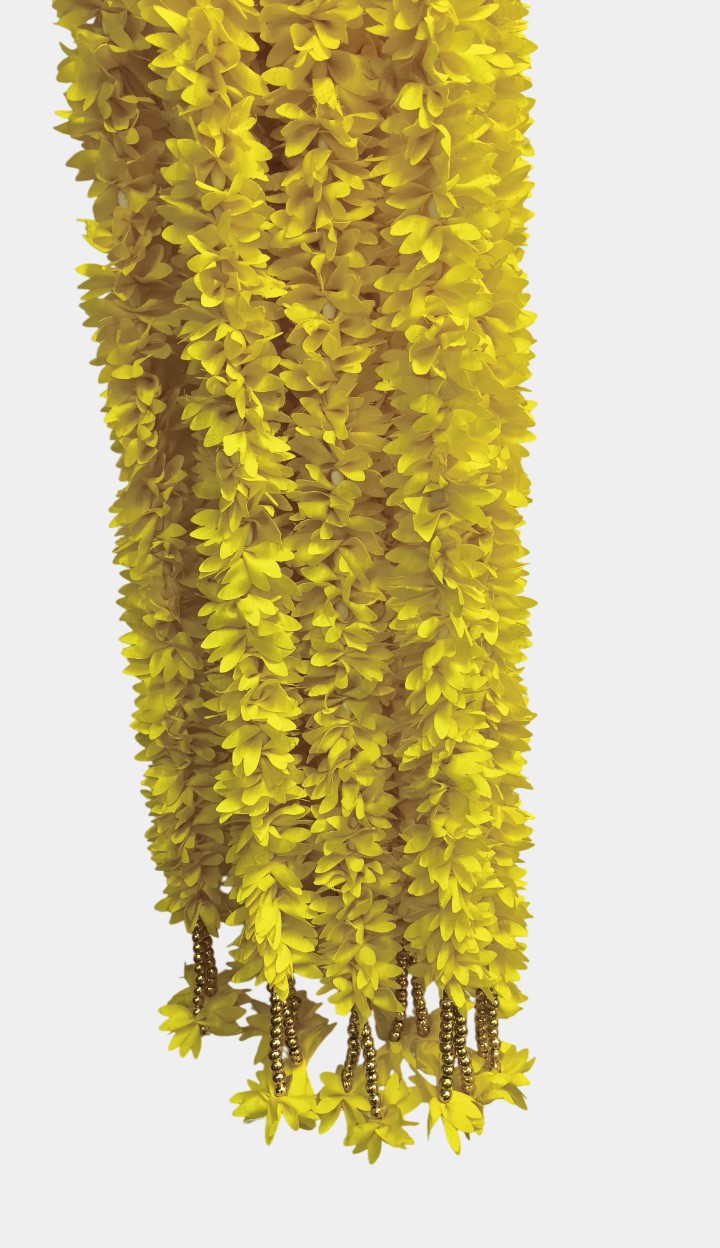 Artificial Yellow Flowers Garland Wall Hanging (5.5 Feet 10 Pcs)