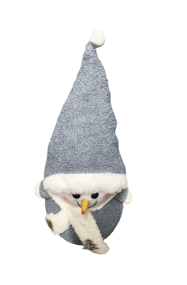 Christmas Decorative Gray Snowman