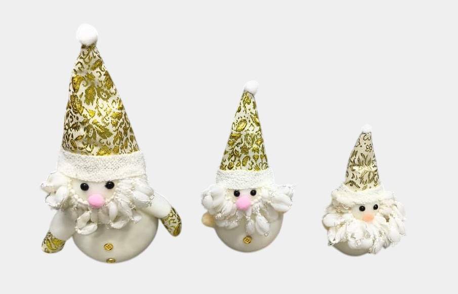 Christmas Decorative Santa Claus Doll Hanging Ornaments (Set of 3)