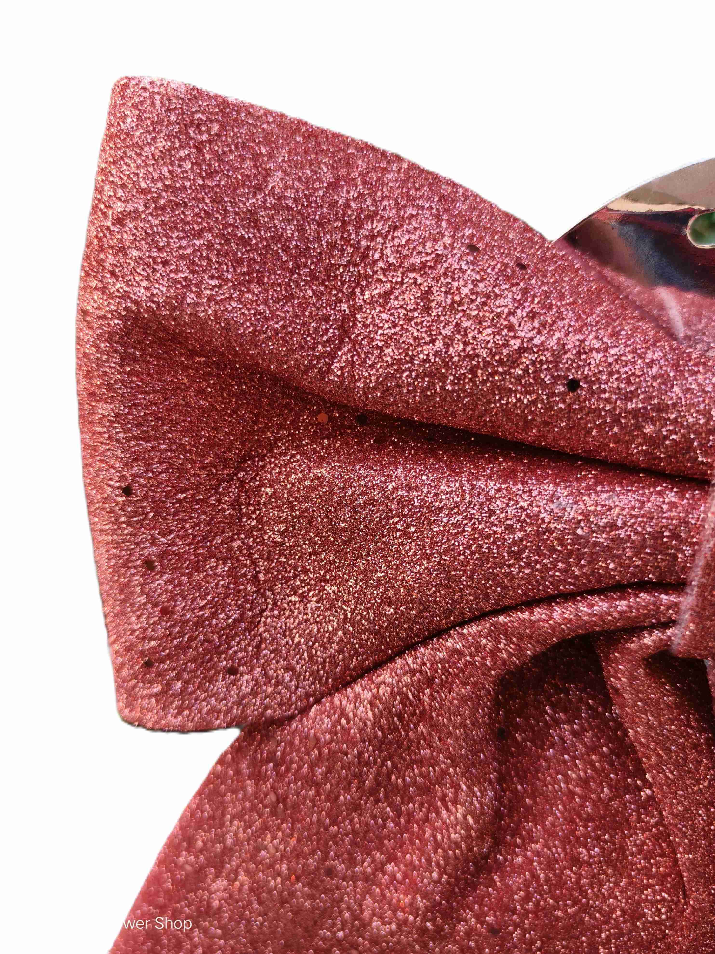 Christmas Large Glitter Bow (30 CM Maroon)