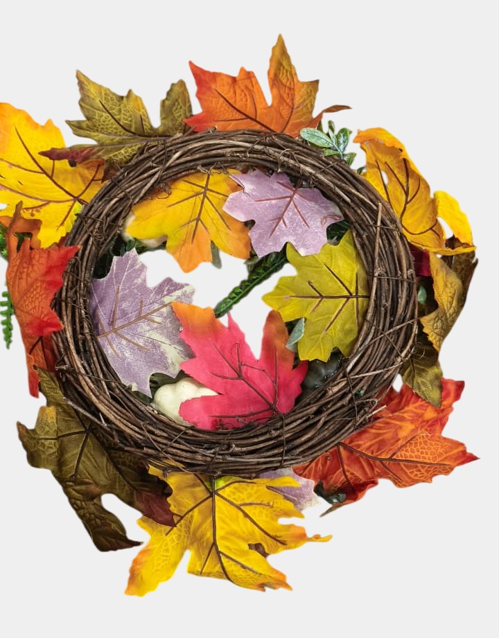 Christmas Maple Leaf Wreath (1 Pc)
