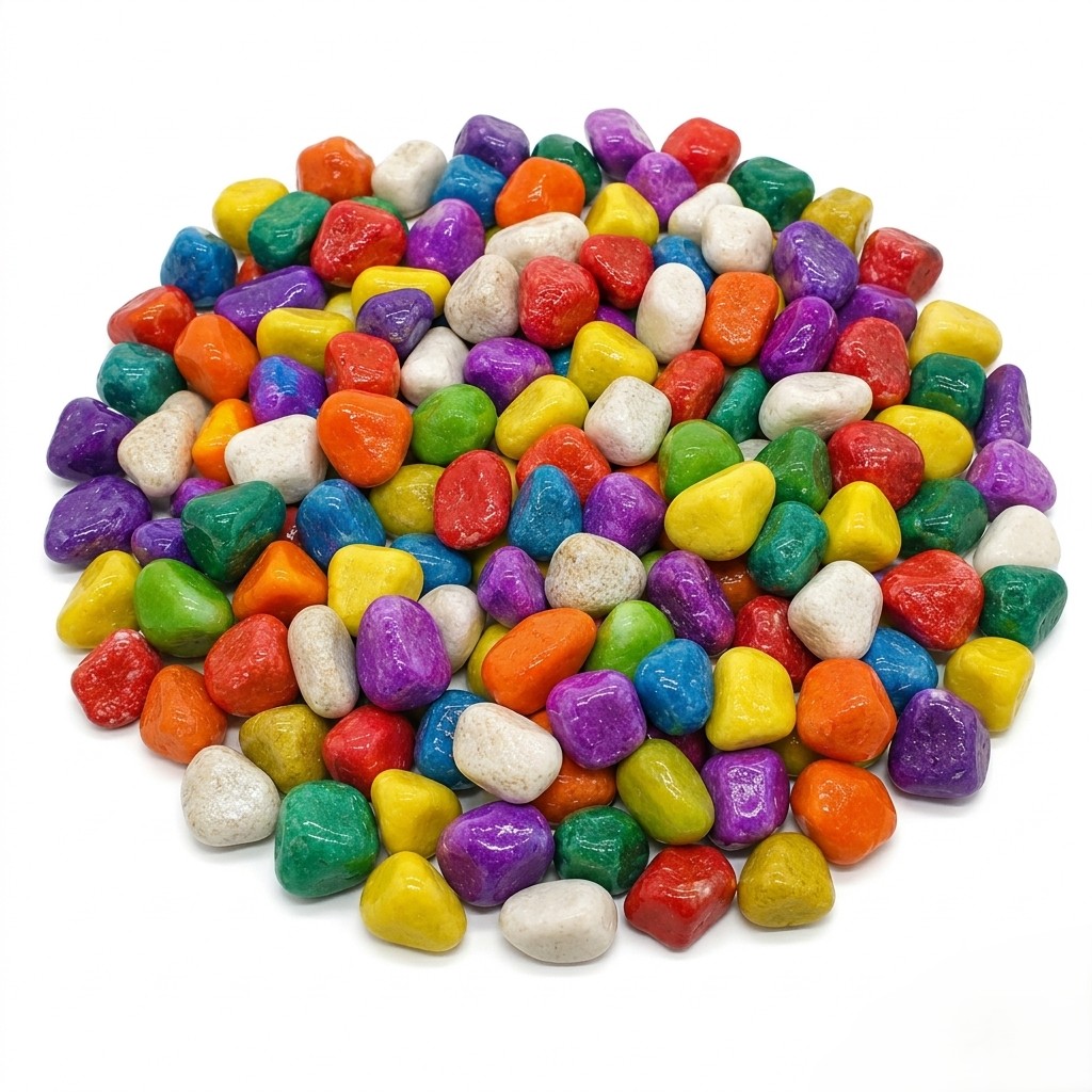 Colorful Decorative River Stones for Pots & Terrariums (10 kg)