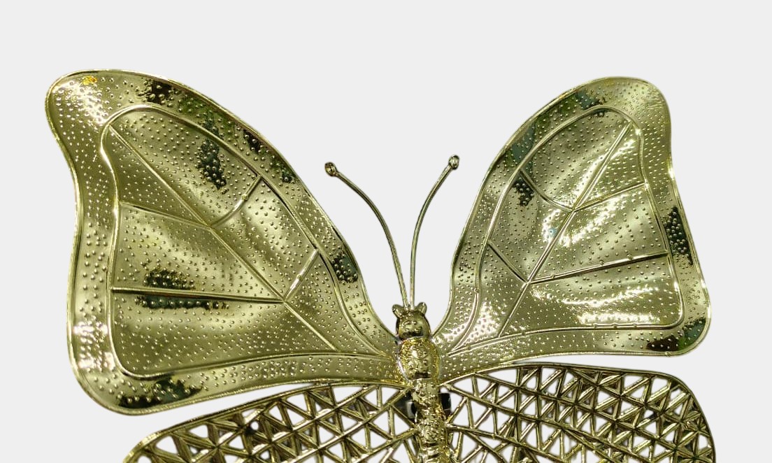 Golden Butterfly for Christmas Ornaments