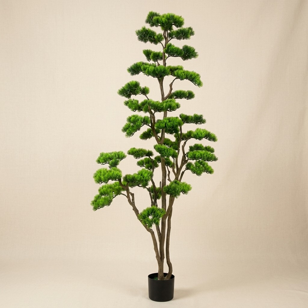 Large Artificial Podocarpus Bonsai Tree 6ft (Without Pot)