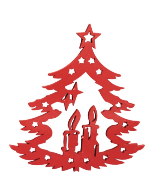 Maroon Christmas Wood Cutouts