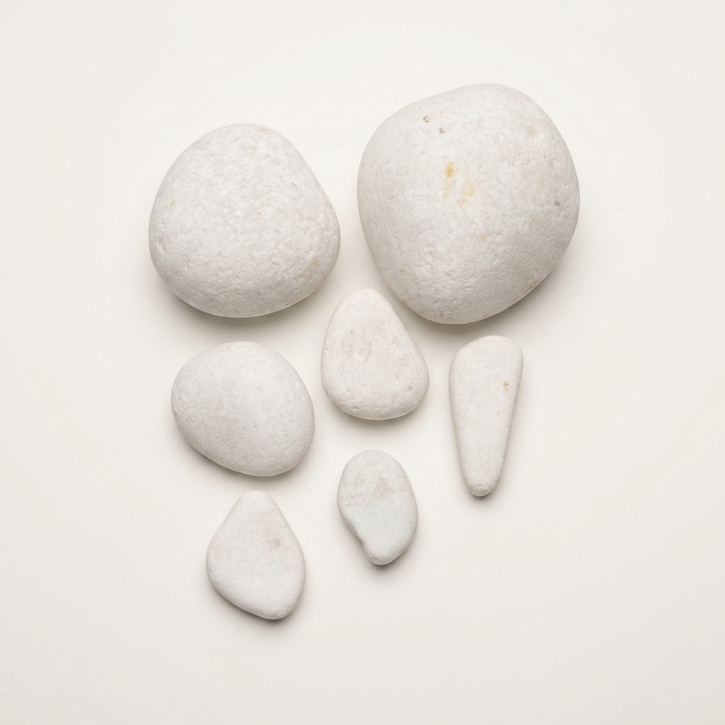 Natural White Decorative Stones for Planters & Decor (10 kg)