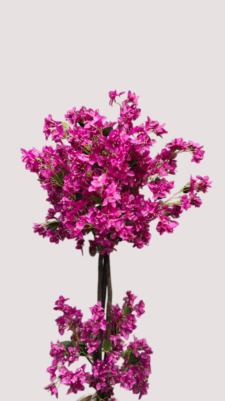 Premium Artificial Bougainvillea Topiary Tree 5.6ft (Without Pot)