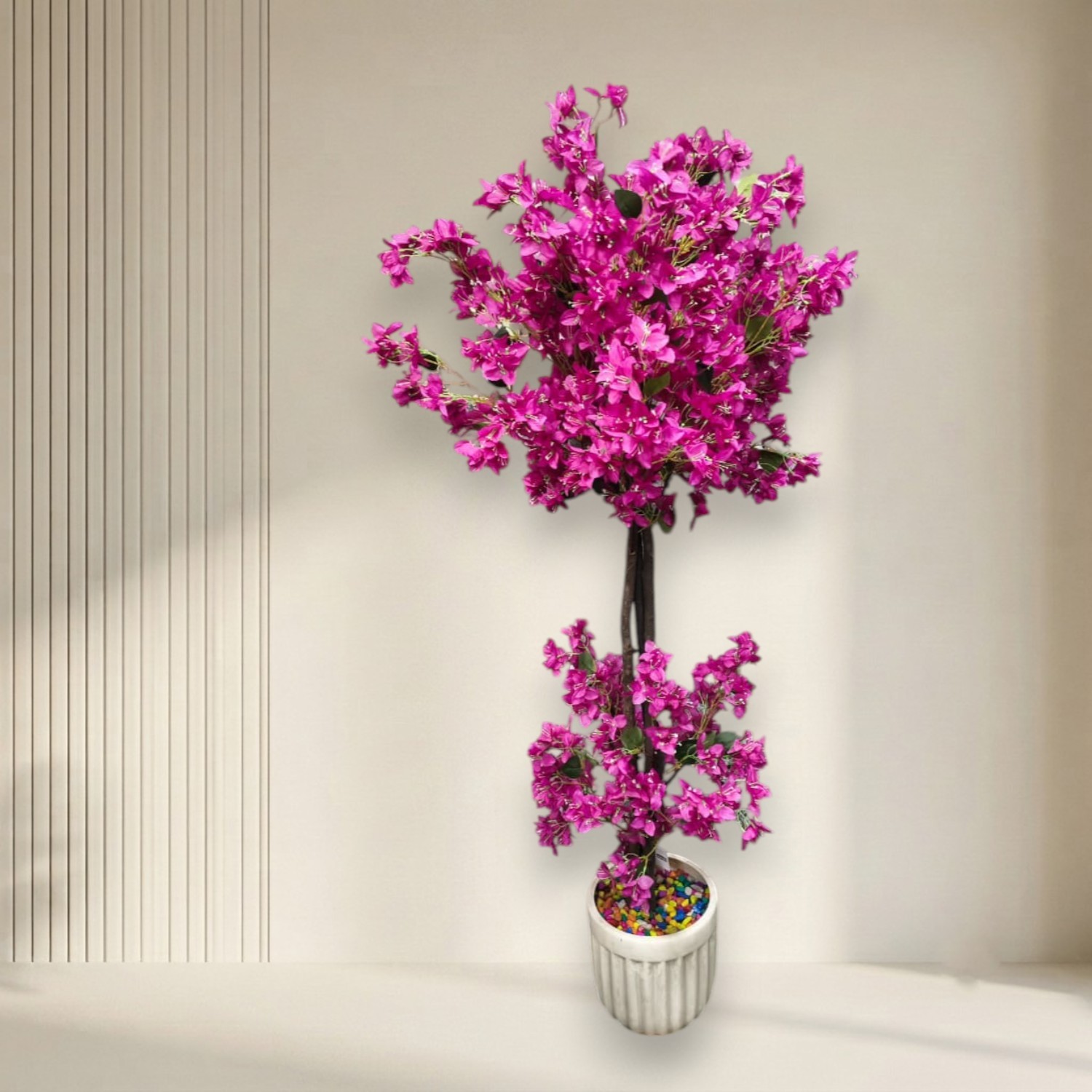 Premium Artificial Bougainvillea Topiary Tree 5.6ft (Without Pot)