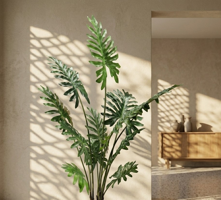 Premium Artificial Philodendron Selloum Plant 4.5ft (Without Pot)