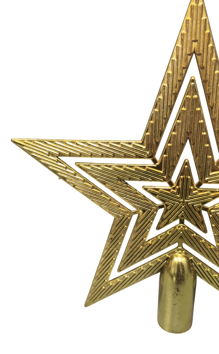 Star Tree Topper Ornament Golden