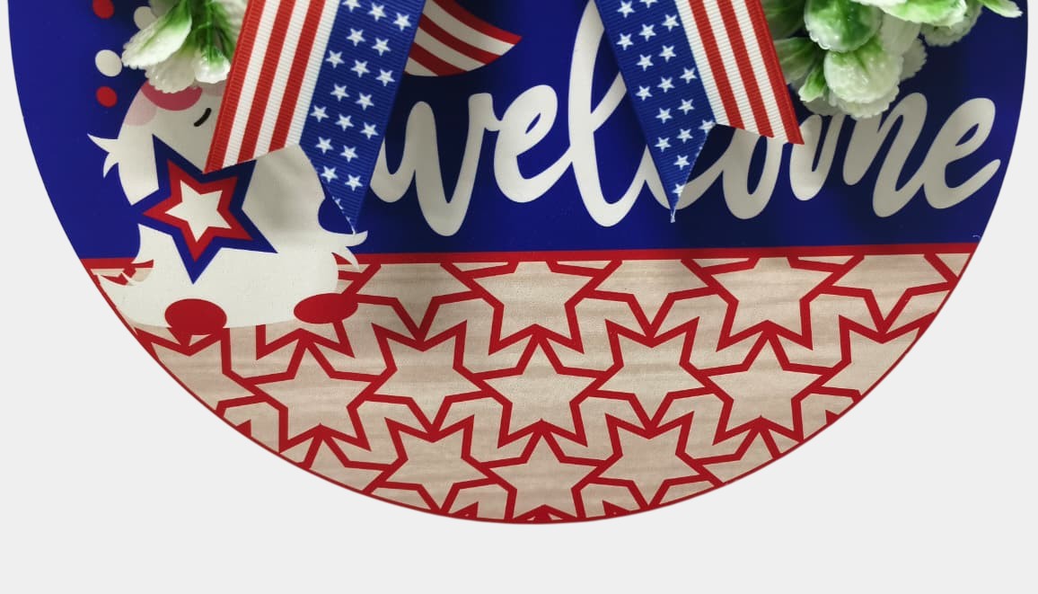 Welcome Wreath Sign for Decoration