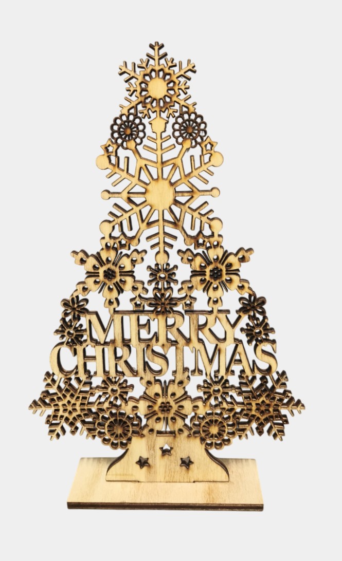 Wooden Merry Christmas Ornaments