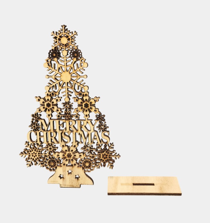 Wooden Merry Christmas Ornaments